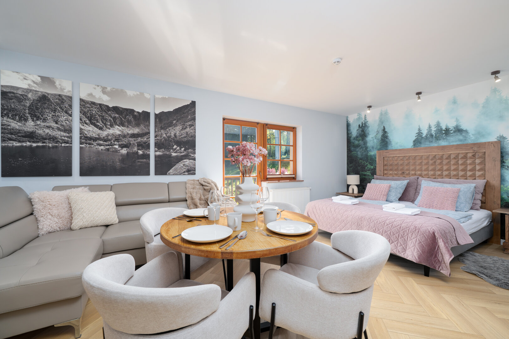 Apartament z 1 sypialnią z widokiem