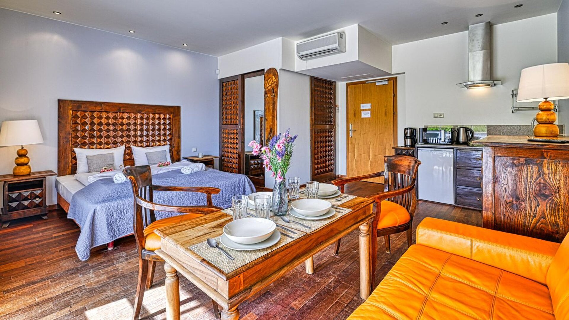 Apartament z tarasem i widokiem na stok